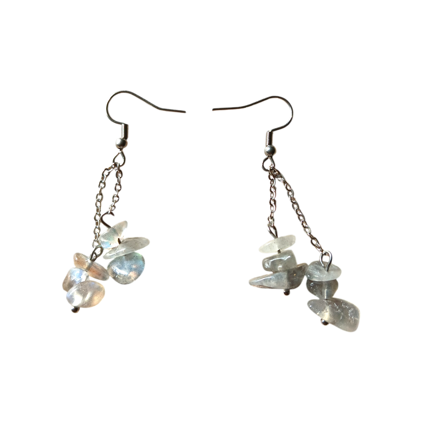 Boucles d'oreilles baroque en Améthyste, Aventurine verte ou Labradorite Ozora