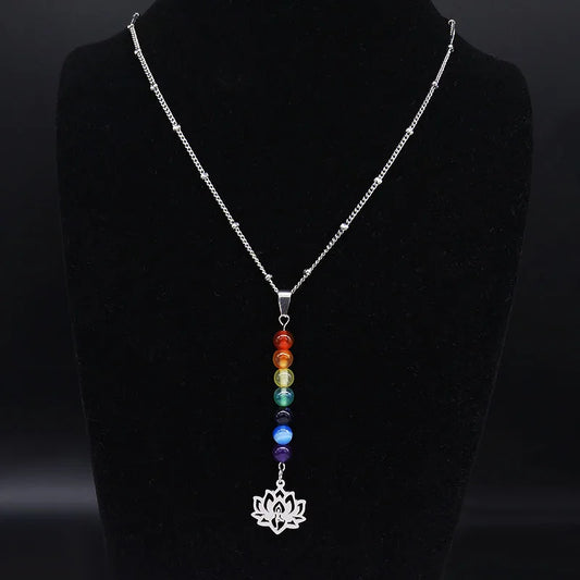 Collier “Harmonie Lotus” – 7 Chakras