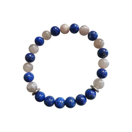 Bracelet Lapis-lazuli & Labradorite - "Voie Intérieure" Ozora Création
