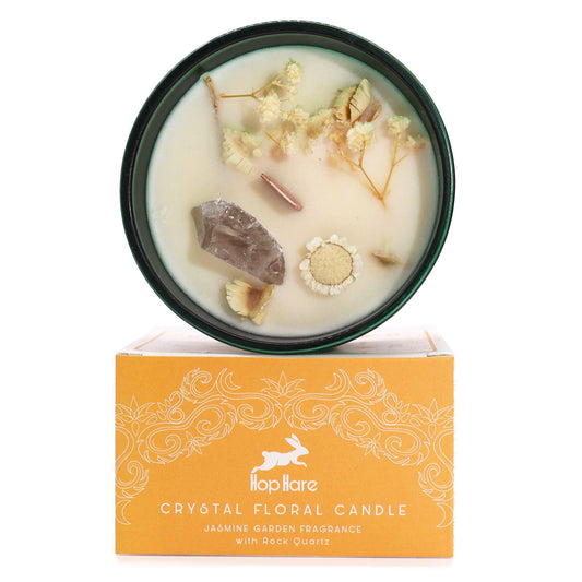 Hop Hare Crystal Magic Flower Candle - The Lion AWGifts Dropship