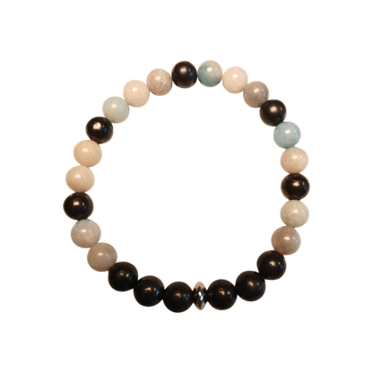 Bracelet Trolléite & Shungite "Ancrage céleste" Ozora Création