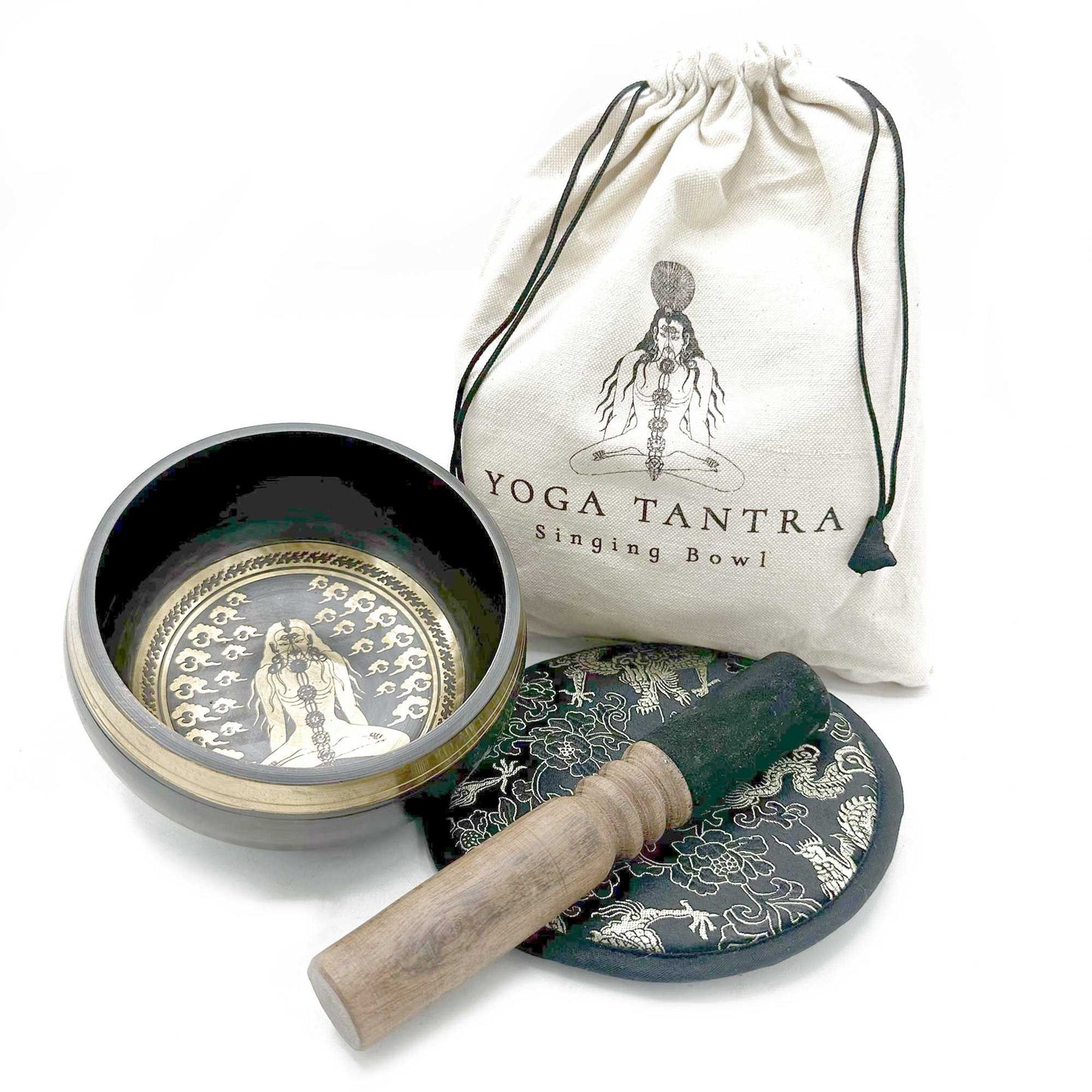 Bol Tibétain Gravé Yogi 14 cm – Coffret Cadeau | Méditation, Yoga & Harmonie Intérieure Entièrement martelé à la main selon un savoir-faire ancestral. Ozora