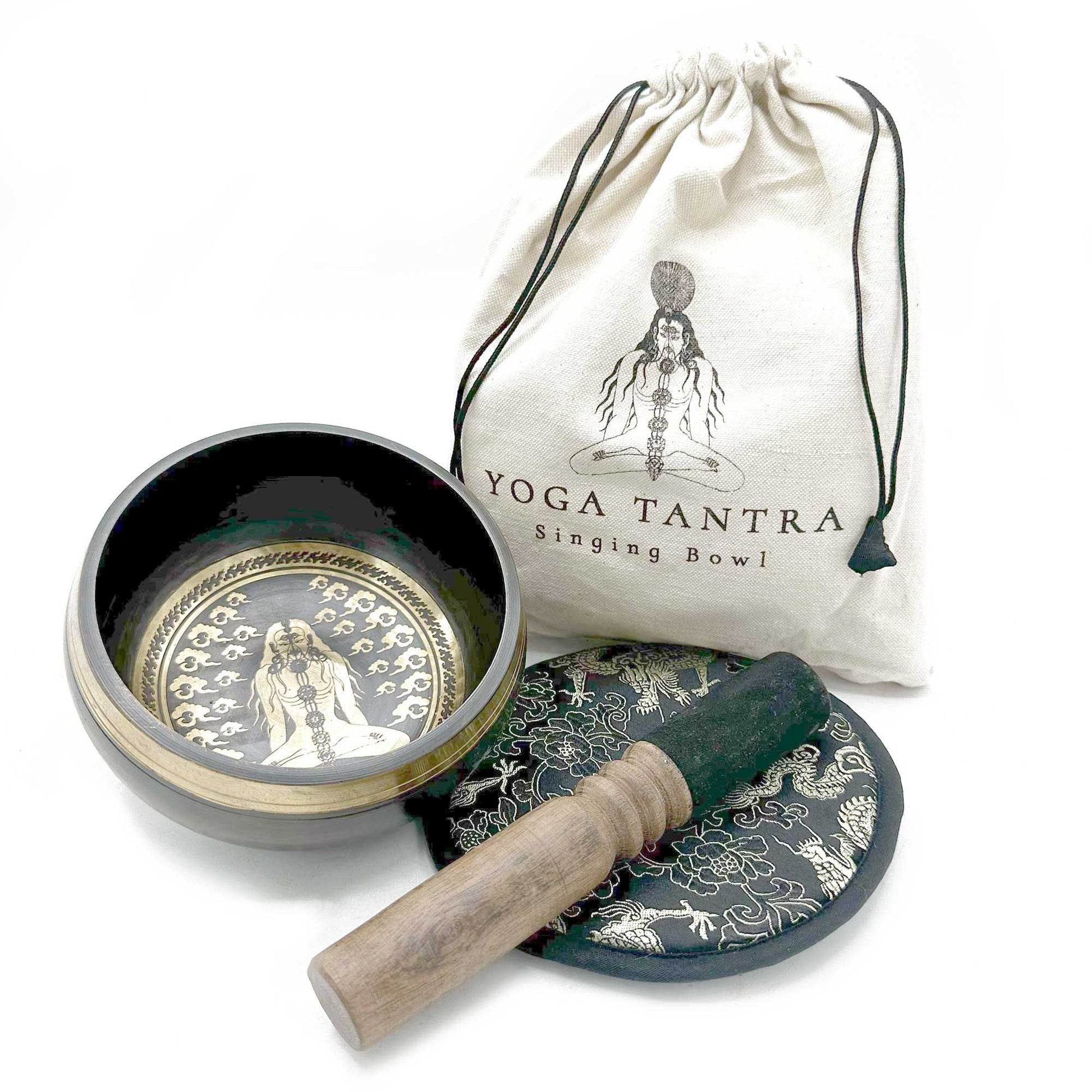 Bol Tibétain Gravé Yogi 14 cm – Coffret Cadeau | Méditation, Yoga & Harmonie Intérieure Entièrement martelé à la main selon un savoir-faire ancestral. Ozora