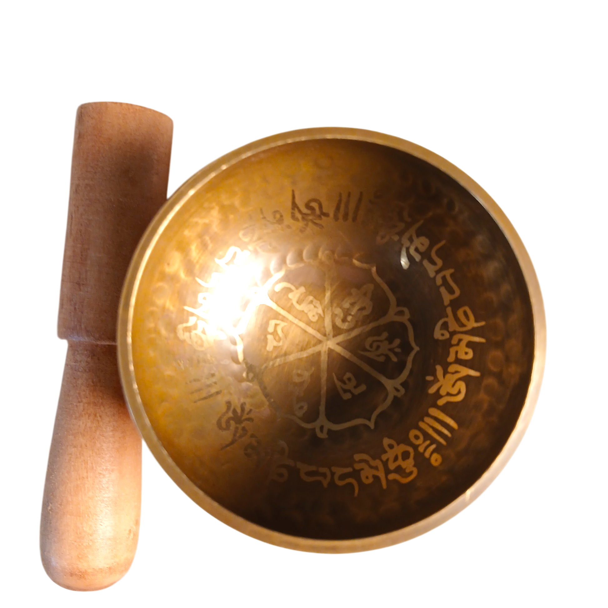 Bol chantant tibétain "om" 8 cm Ozora