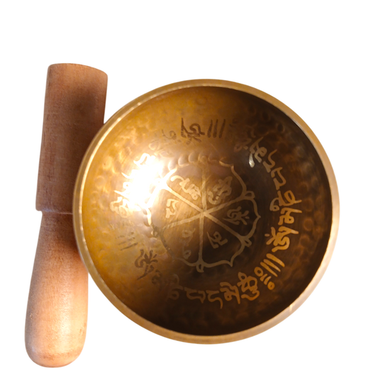 Bol chantant tibétain "om" 8 cm Ozora