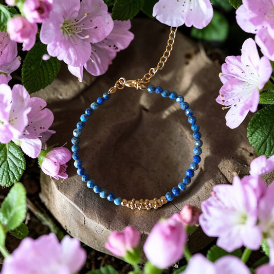Bracelet "Aléa" en Lapis Lazuli Ozora