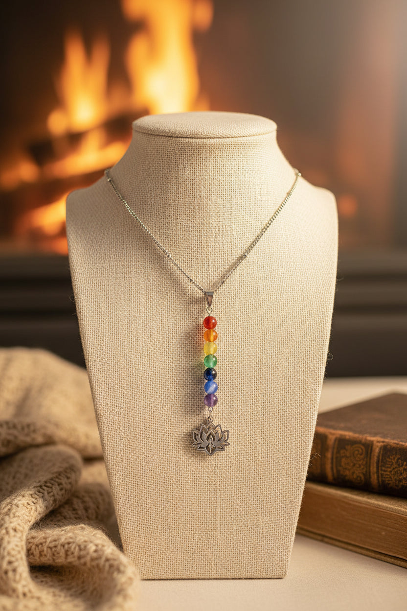 Collier 7 Chakras "Harmonie Lotus" Ozora