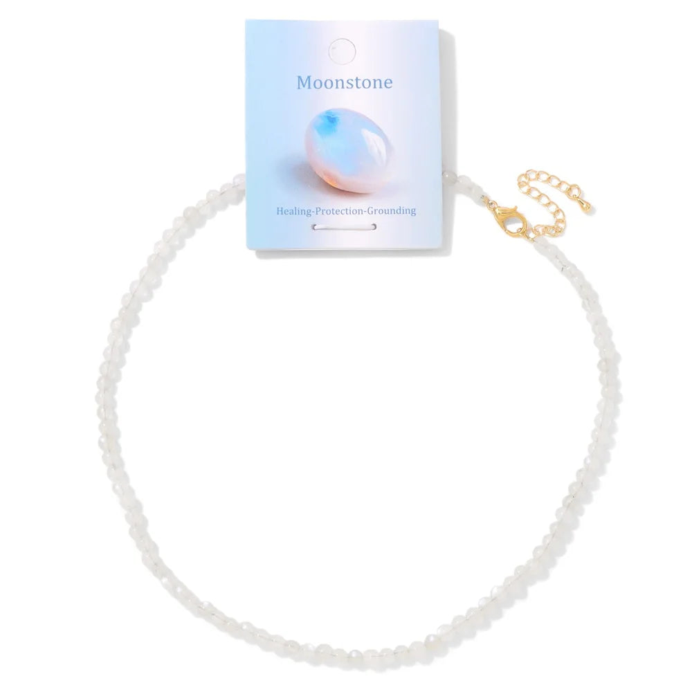 Collier en pierres naturelles 4 mm Ozora Création