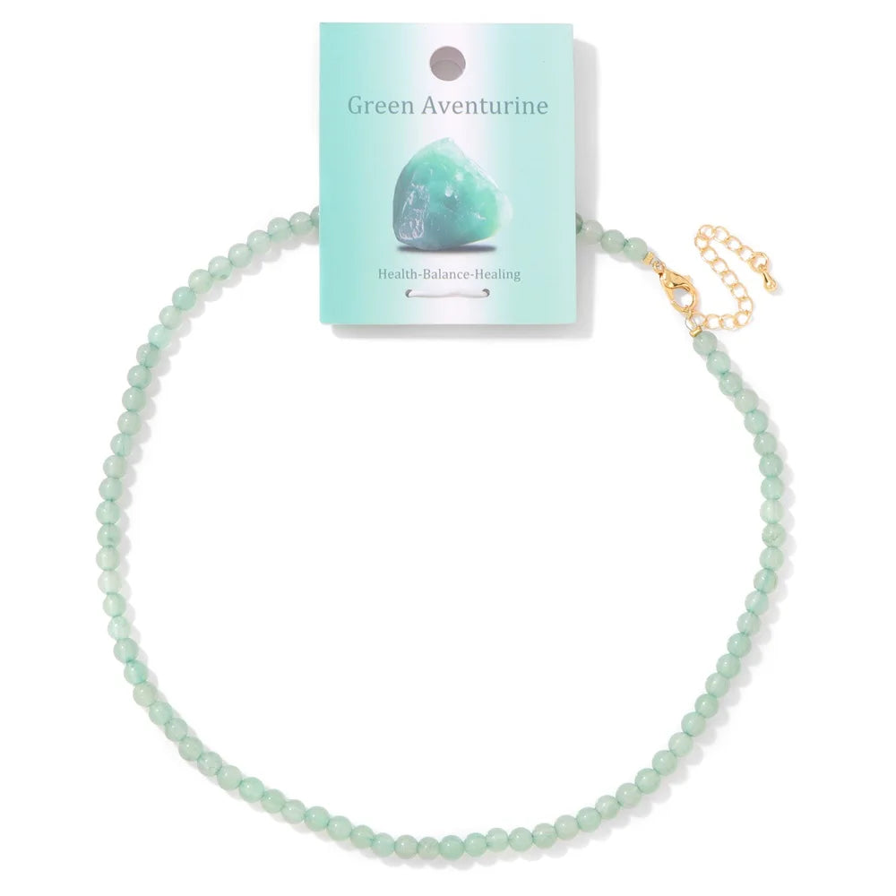 Collier en pierres naturelles 4 mm Ozora Création