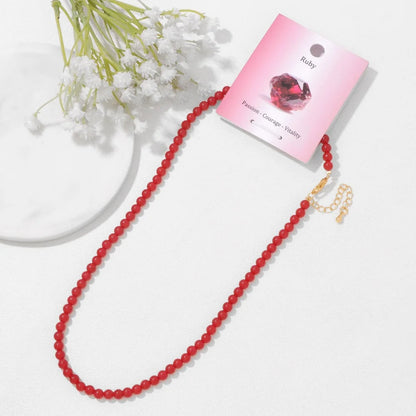 Collier en pierres naturelles 4 mm Ozora Création