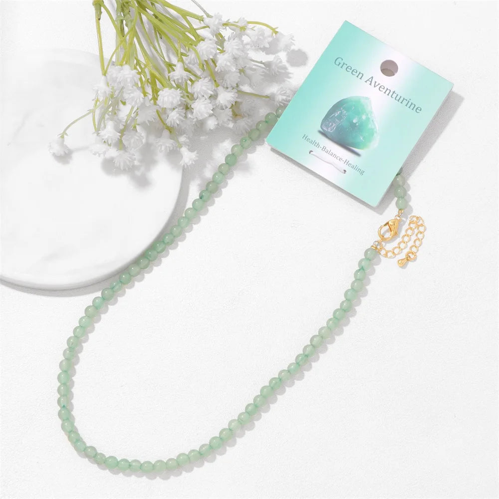 Collier en pierres naturelles 4 mm Ozora Création
