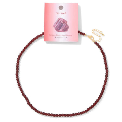 Collier en pierres naturelles 4 mm Ozora Création
