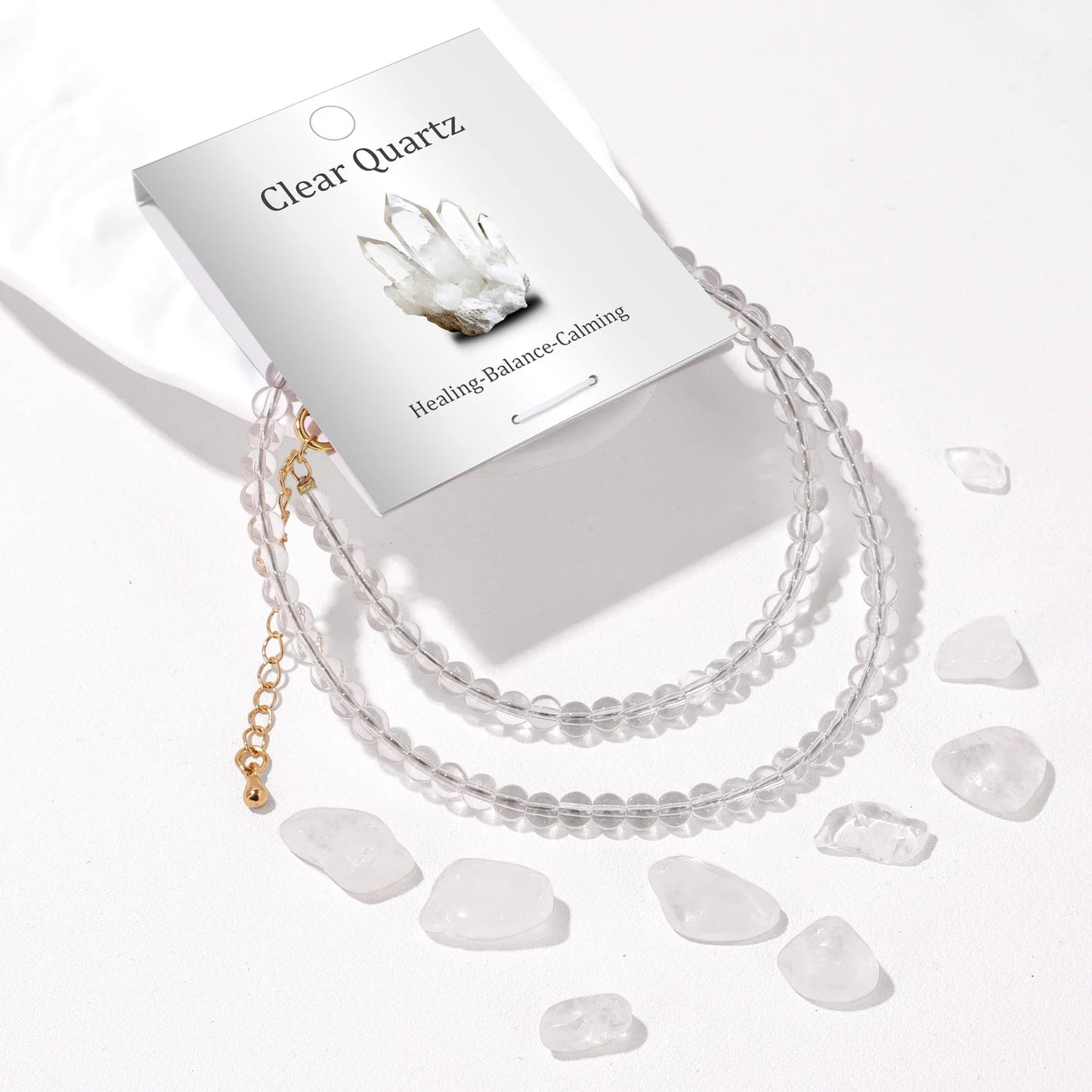 Collier en pierres naturelles 4 mm Ozora Création