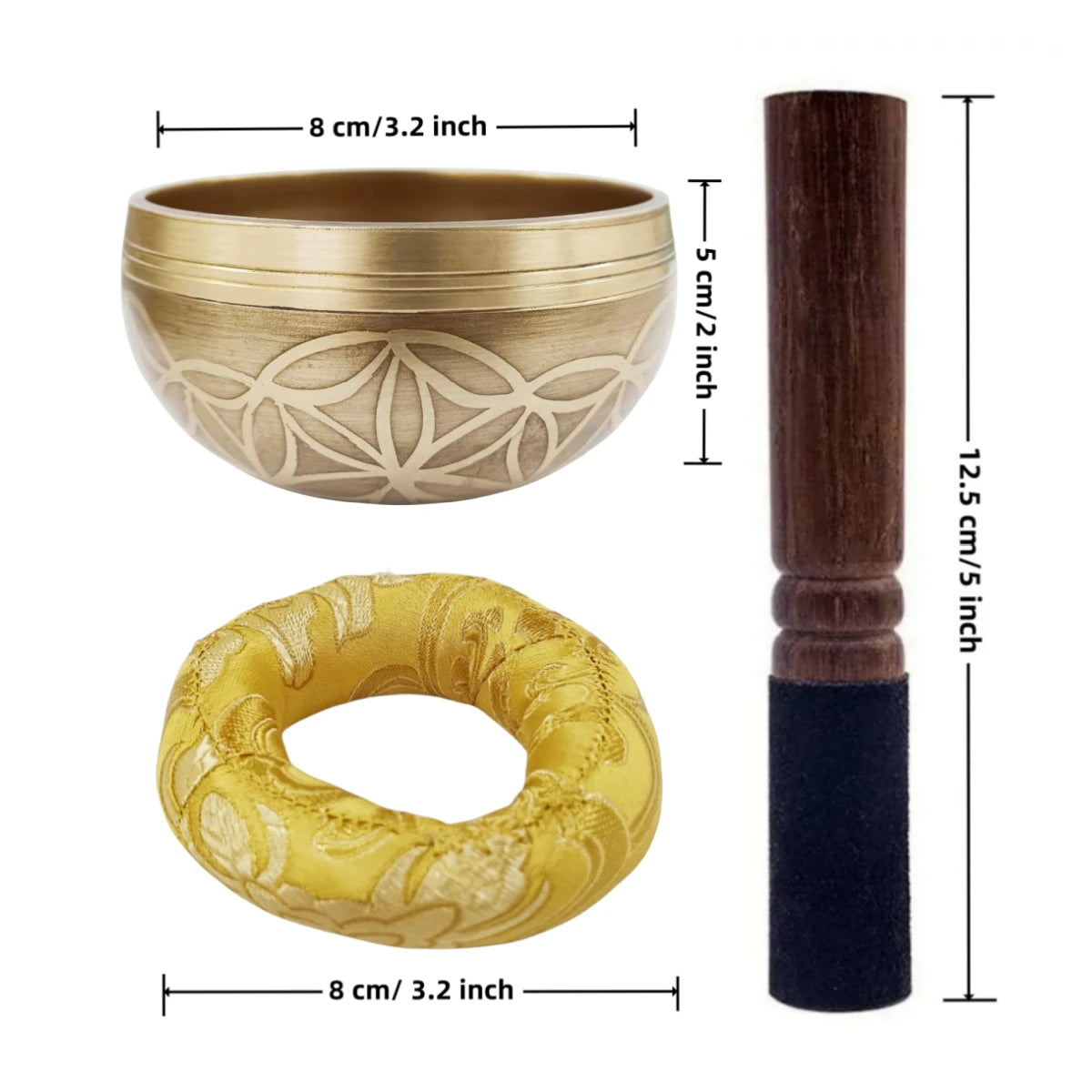 Bol chantant tibétains 8 cm Ozora