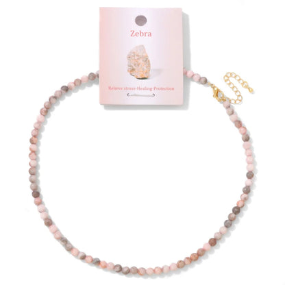 Collier en pierres naturelles 4 mm Ozora Création