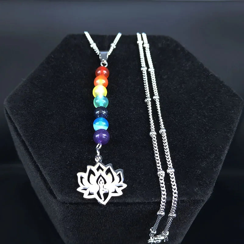 Collier 7 Chakras "Harmonie Lotus" Ozora