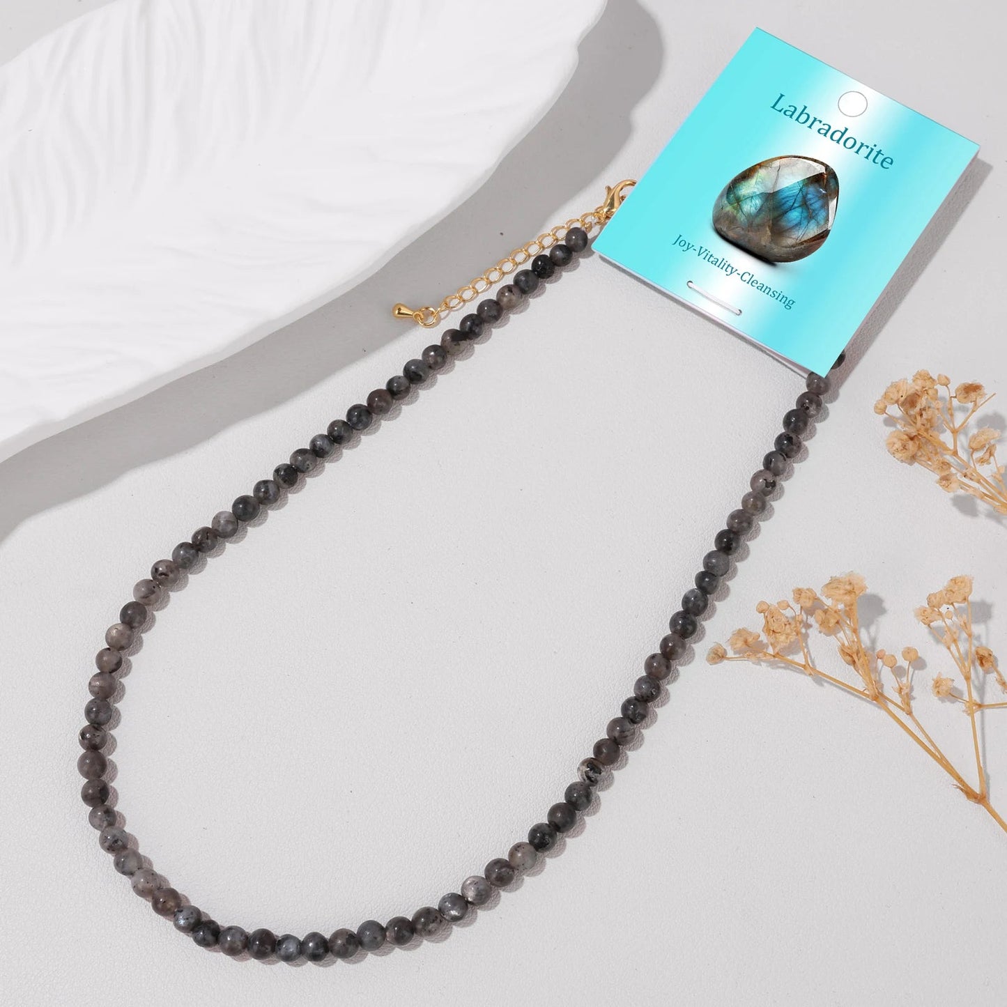 Collier en pierres naturelles 4 mm Ozora Création