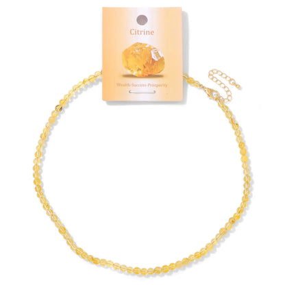 Collier en pierres naturelles 4 mm Ozora Création