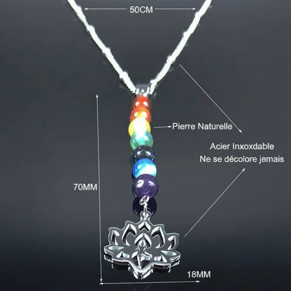 Collier 7 Chakras "Harmonie Lotus" Ozora