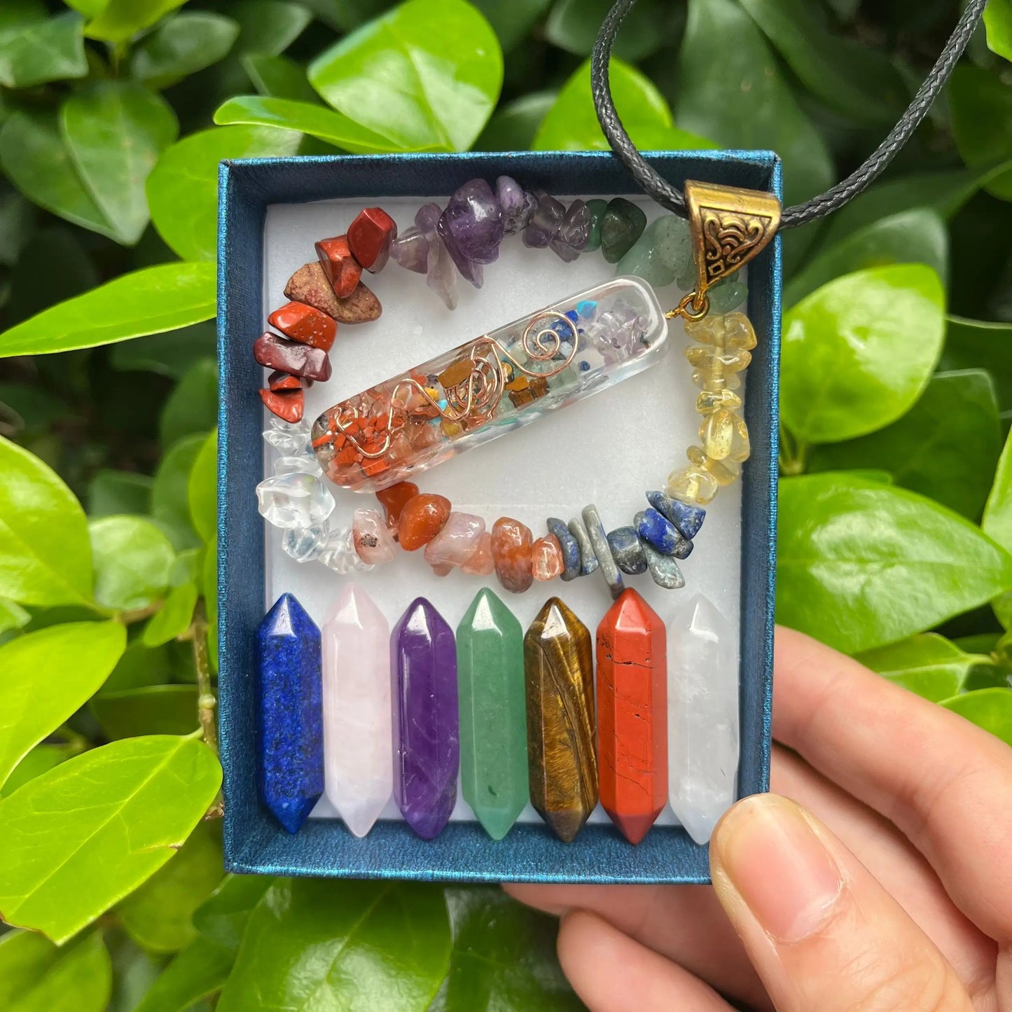 Coffret 7 chakras d'alignement énergétique Ozora