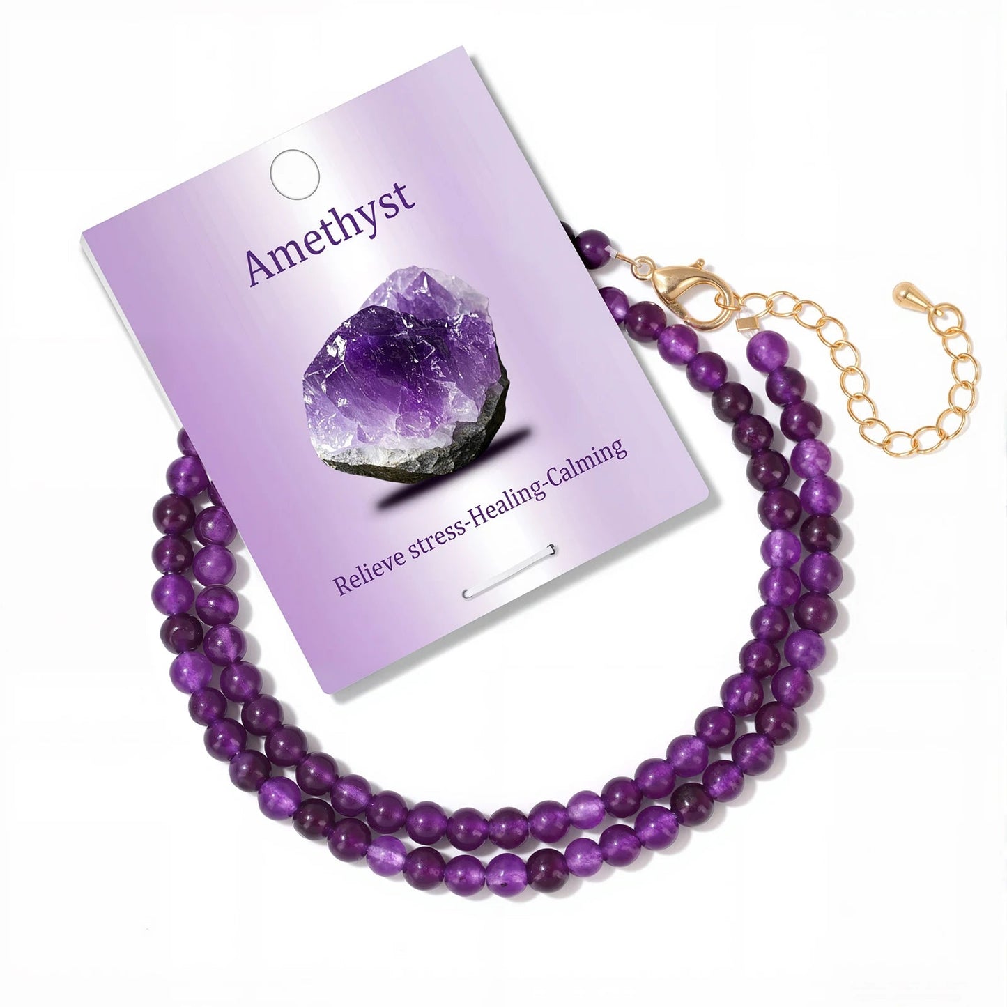 Collier en pierres naturelles 4 mm Ozora Création