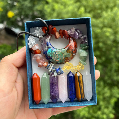Coffret 7 chakras d'alignement énergétique Ozora