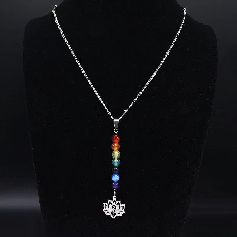 Collier 7 Chakras "Harmonie Lotus" Ozora
