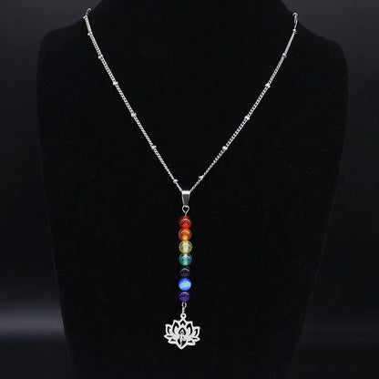 Collier 7 Chakras "Harmonie Lotus" Ozora