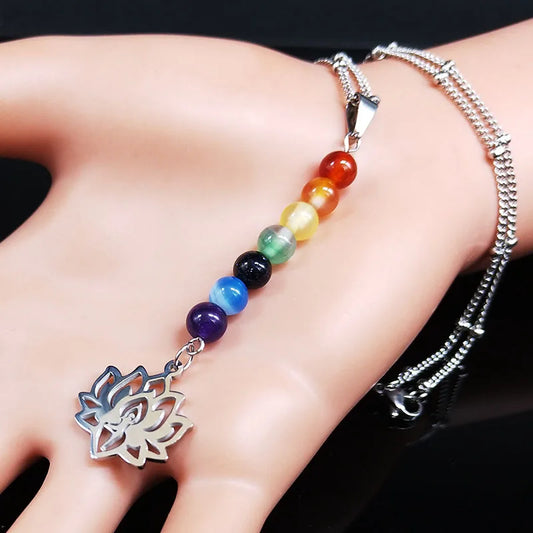 Collier “Harmonie Lotus” – 7 Chakras