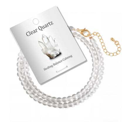 Collier en pierres naturelles 4 mm Ozora Création