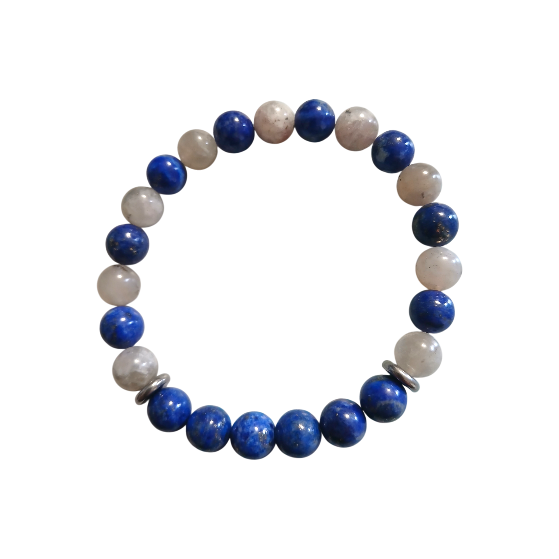 Bracelet Lapis-lazuli & Labradorite - "Voie Intérieure" Ozora Création