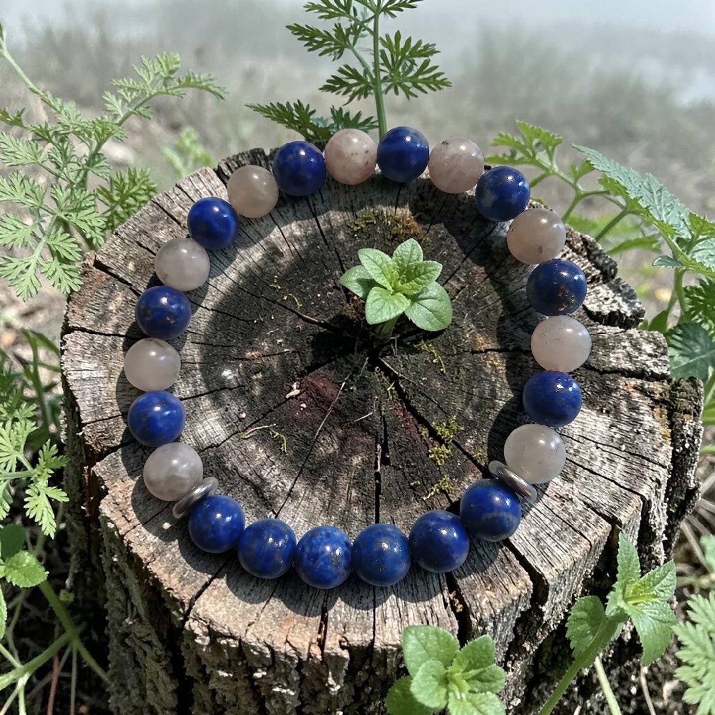Bracelet Lapis-lazuli & Labradorite - "Voie Intérieure" Ozora Création