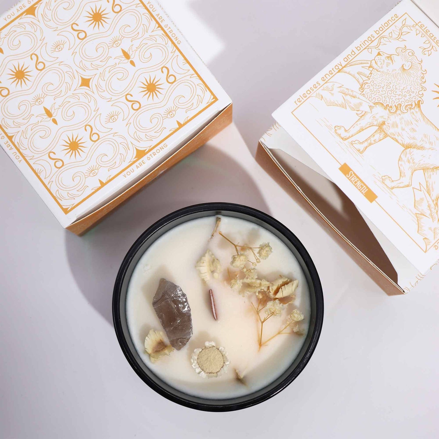 Hop Hare Crystal Magic Flower Candle - The Lion AWGifts Dropship
