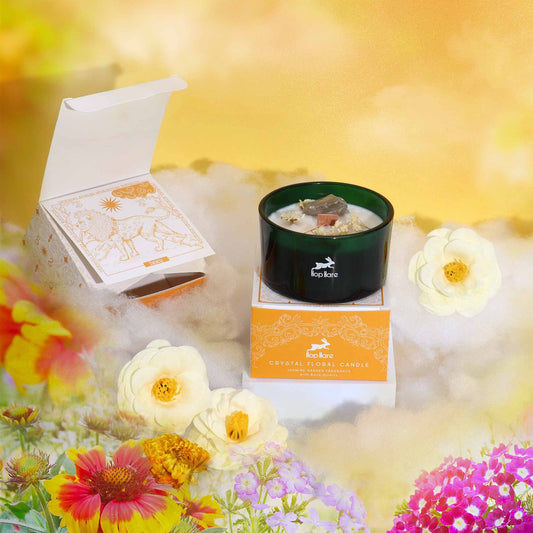 Hop Hare Crystal Magic Flower Candle - The Lion AWGifts Dropship