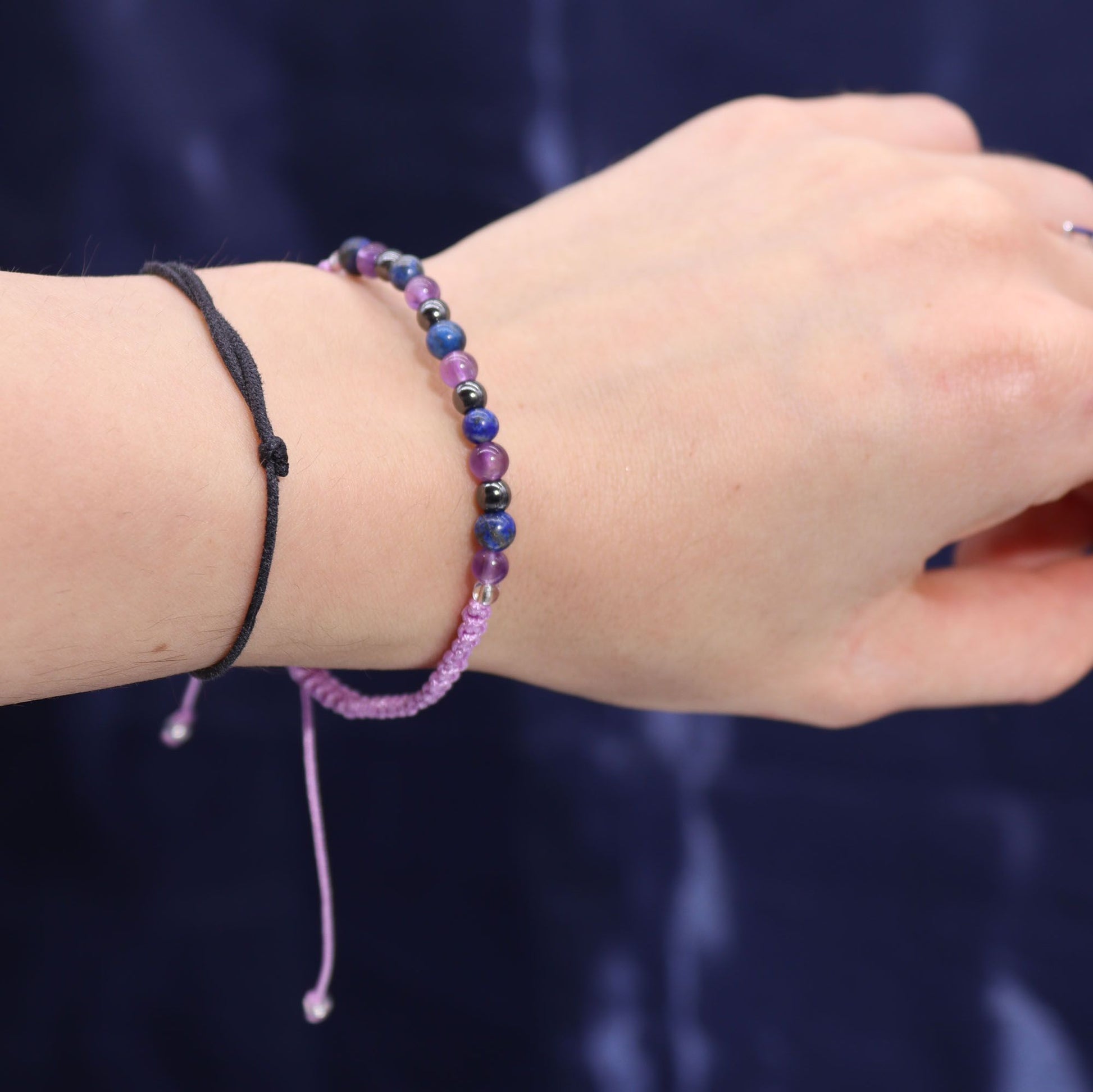 Zodiac Crystal Candle with Gemstone Bracelet - Aquarious AWGifts Dropship