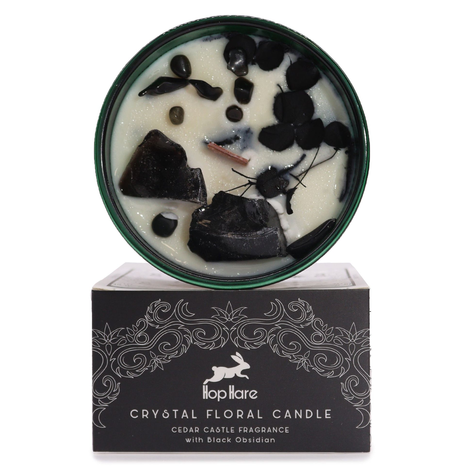 Hop Hare Crystal Magic Flower Candle - The King of Swords AWGifts Dropship