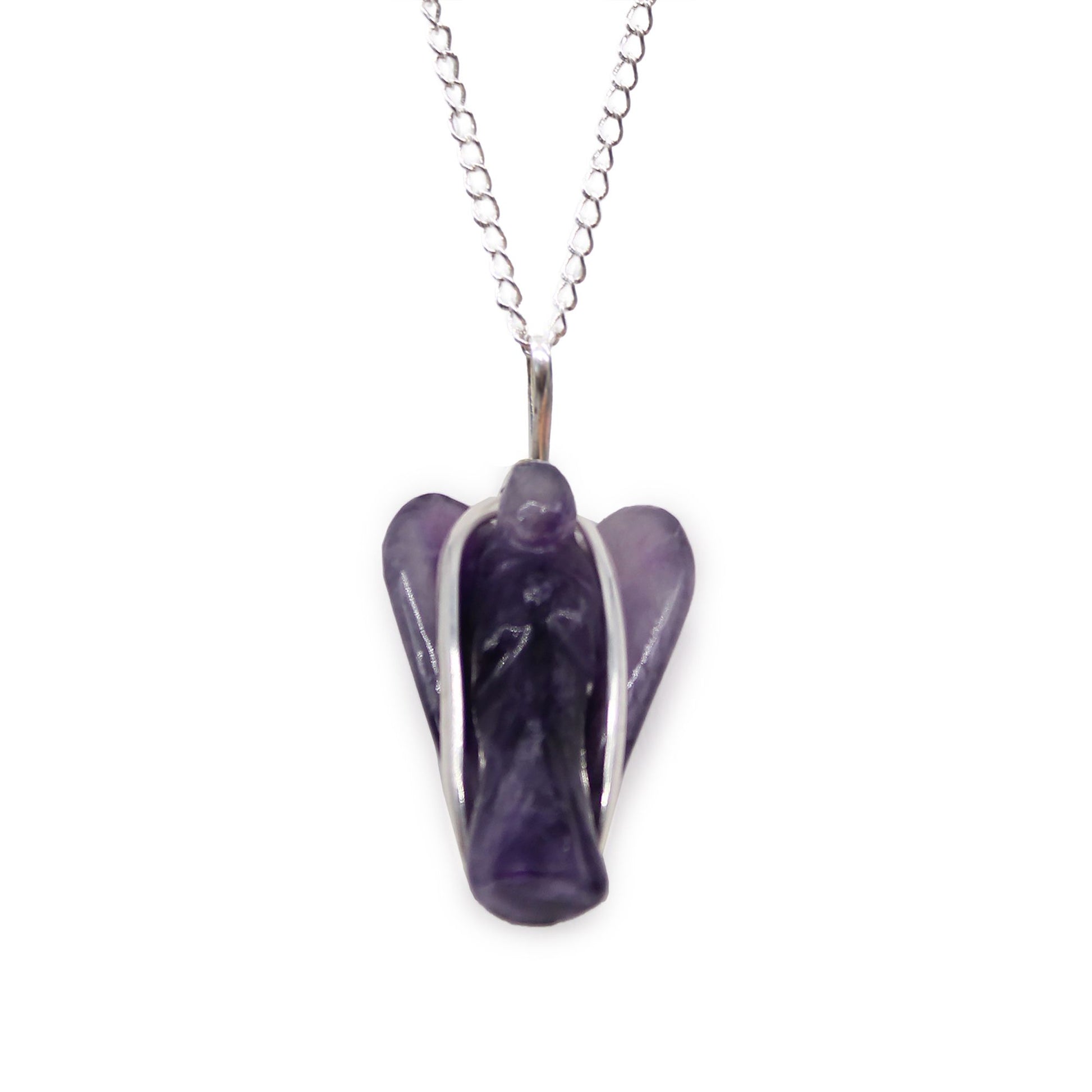 Collier ange gardien en amérhyste