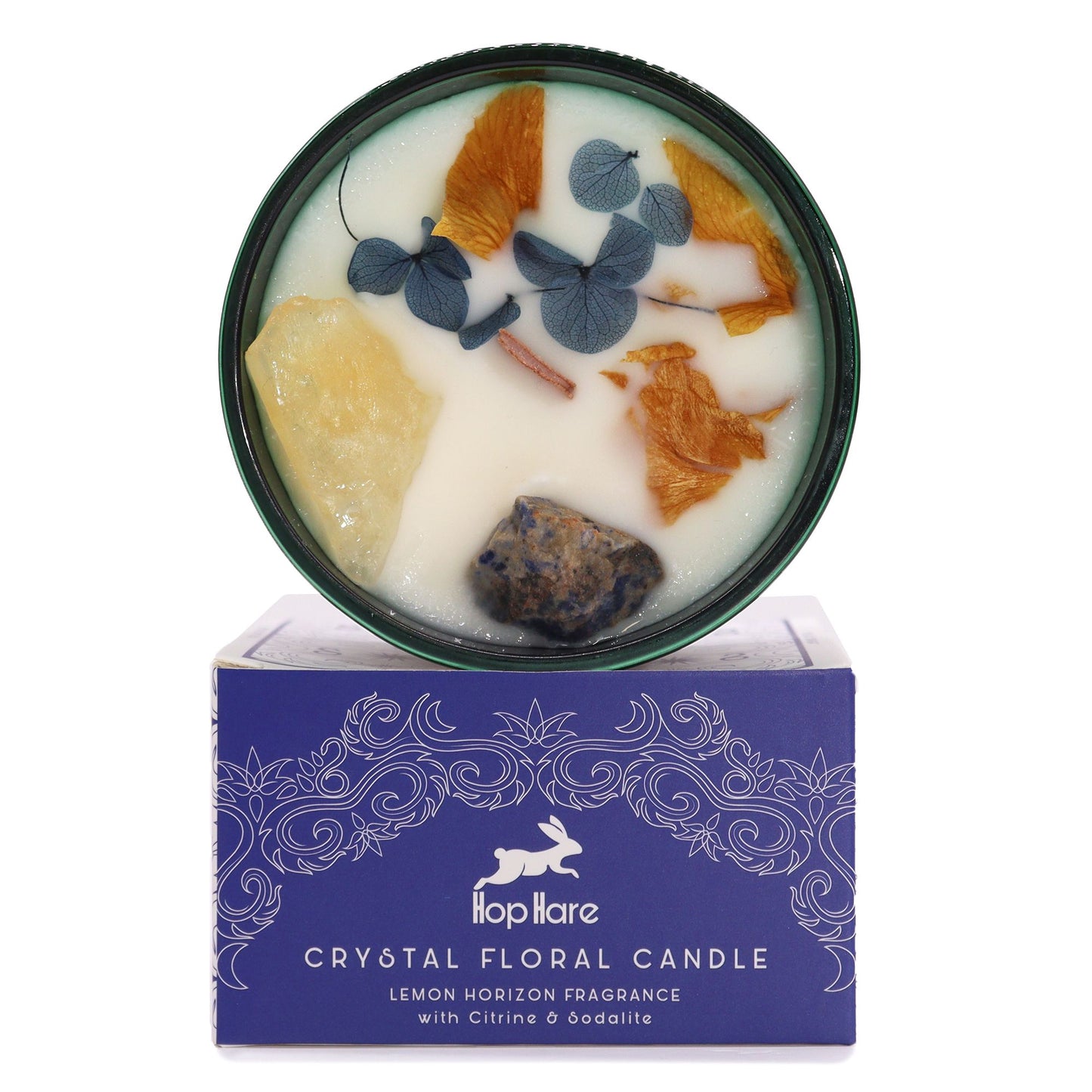 Hop Hare Crystal Magic Flower Candle - The Sun AWGifts Dropship