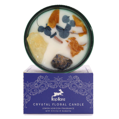 Hop Hare Crystal Magic Flower Candle - The Sun AWGifts Dropship