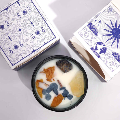 Hop Hare Crystal Magic Flower Candle - The Sun AWGifts Dropship