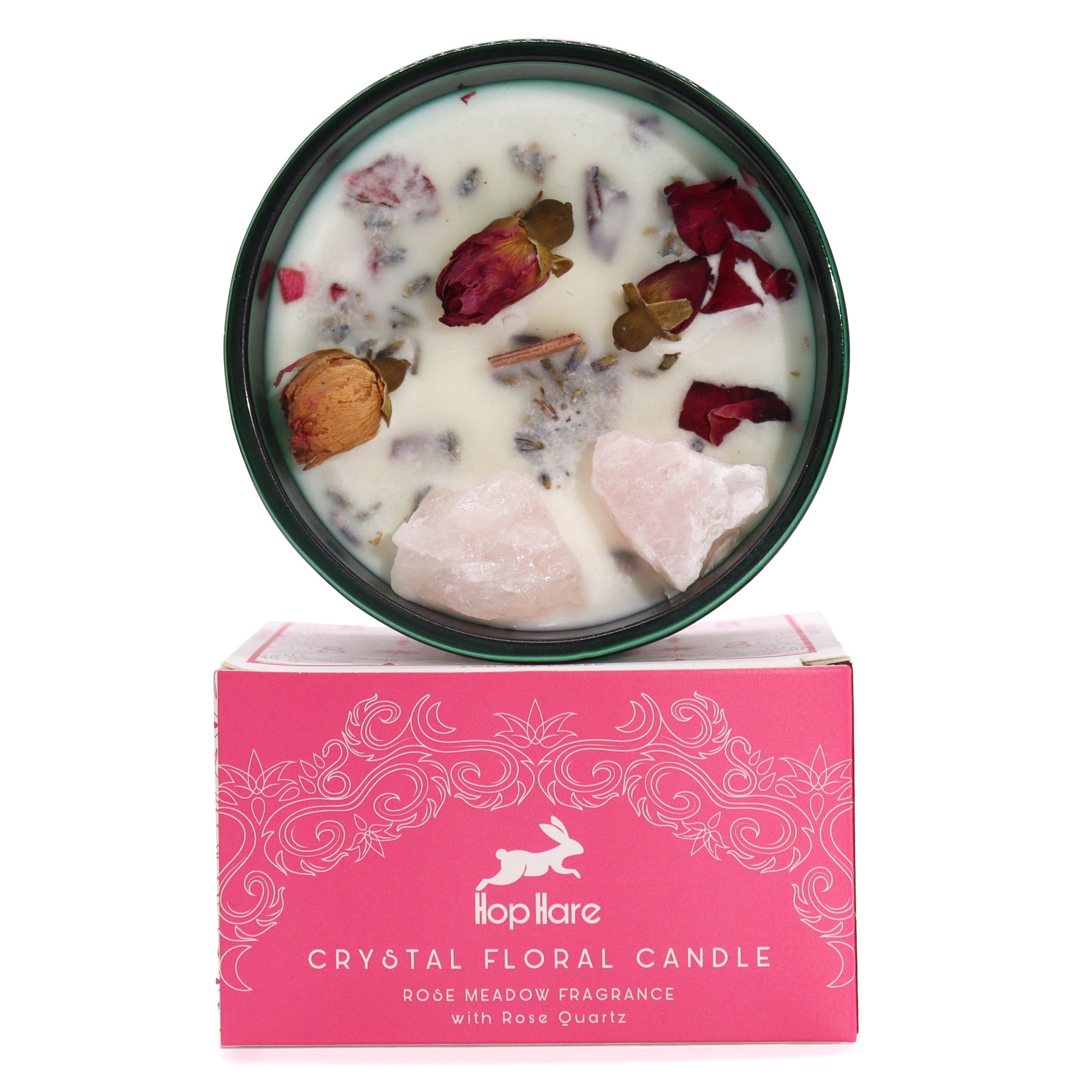 Hop Hare Crystal Magic Flower Candle - The Lovers AWGifts Dropship