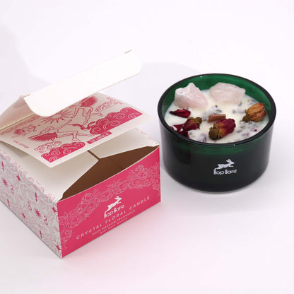 Hop Hare Crystal Magic Flower Candle - The Lovers AWGifts Dropship
