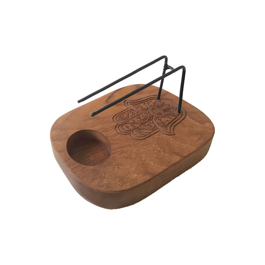Palo Santo Heater - Teak Wood - Hamsa Design AW Dropship Europe