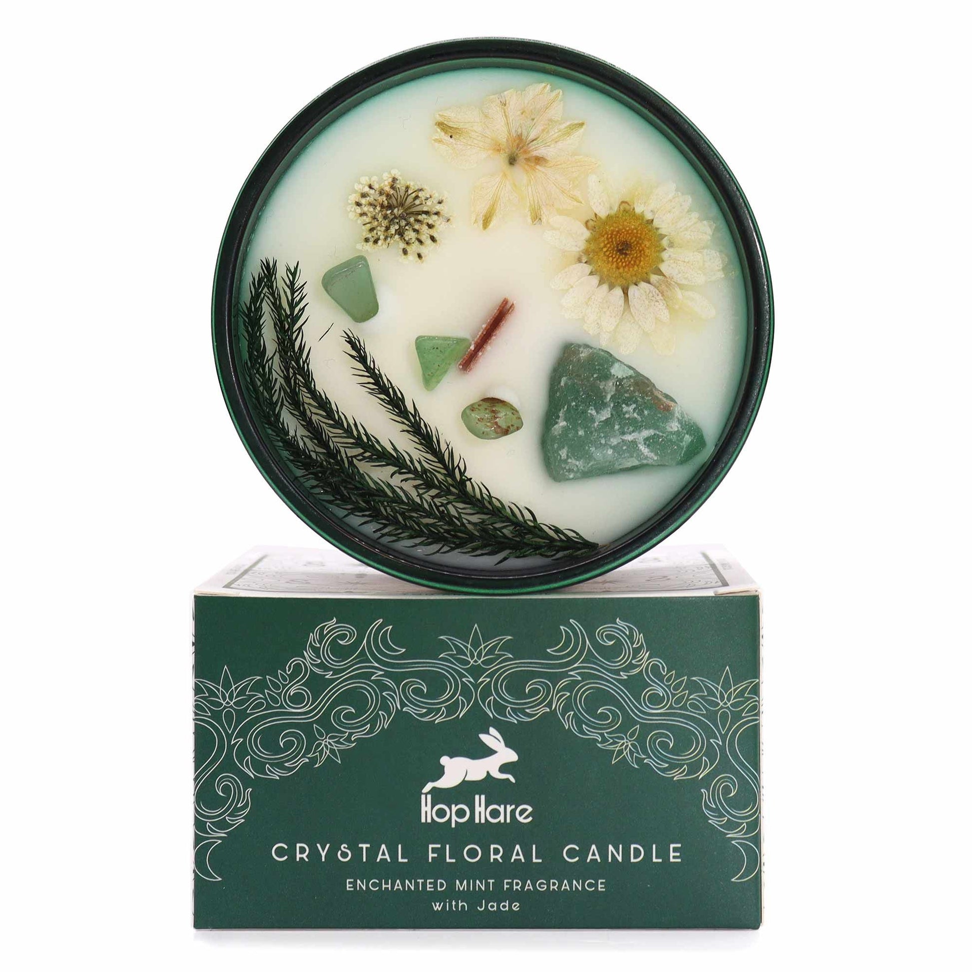 Hop Hare Crystal Magic Flower Candle - The Magician AWGifts Dropship