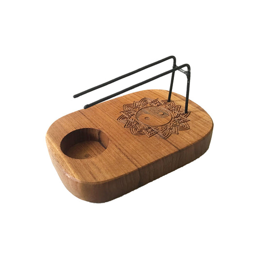 Palo Santo Heater - Teak Wood - Yin & Yang Design AW Dropship Europe