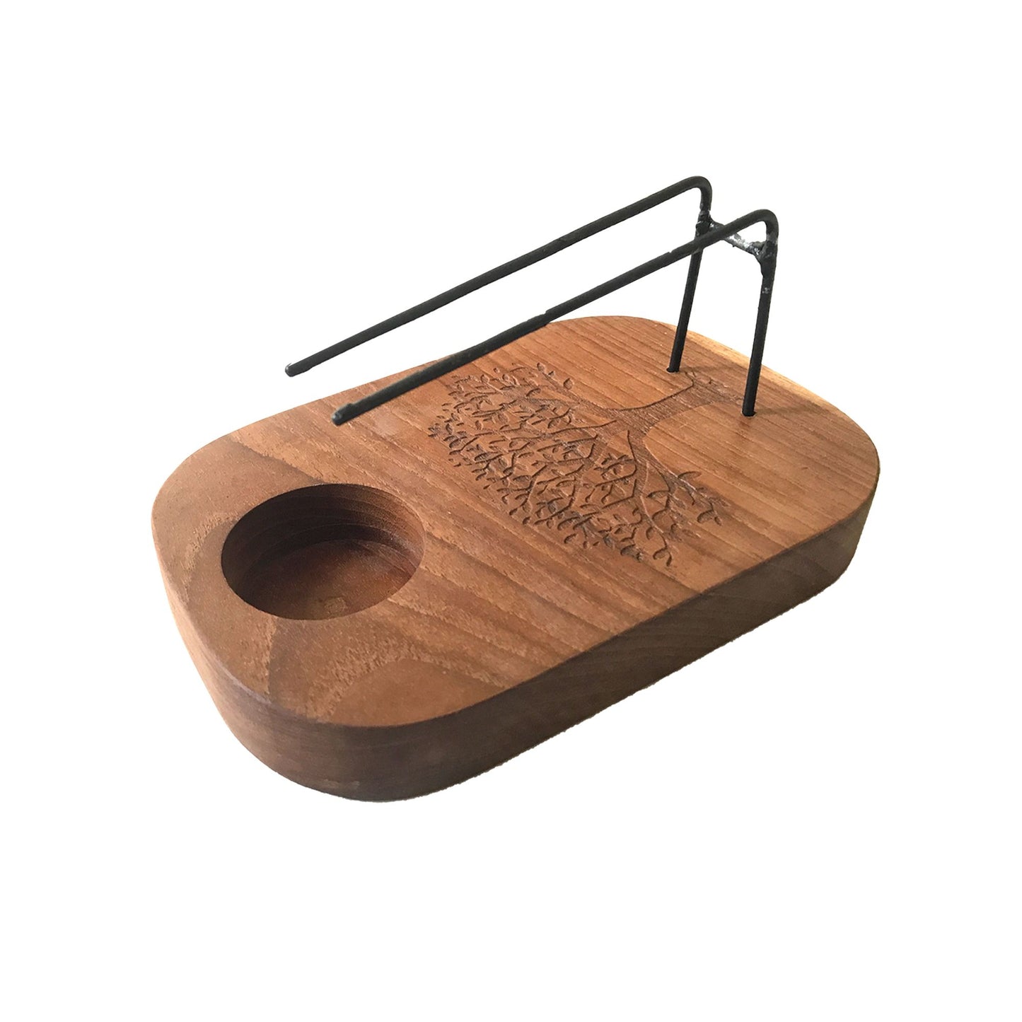 Palo Santo Heater - Teak Wood - Tree of Life Design AW Dropship Europe