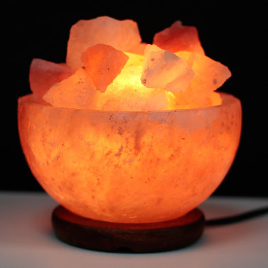 Salt Fire Bowl and Chunks - 15cm x 9cm AW Dropship Europe