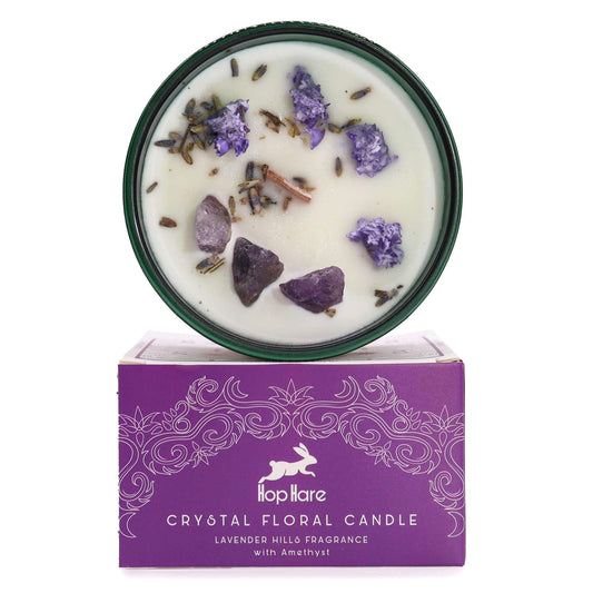 Hop Hare Crystal Magic Flower Candle - The Moon AWGifts Dropship