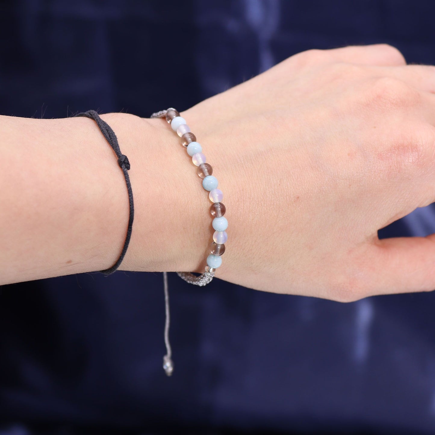 Zodiac Crystal Candle with Gemstone Bracelet - Cancer AWGifts Dropship