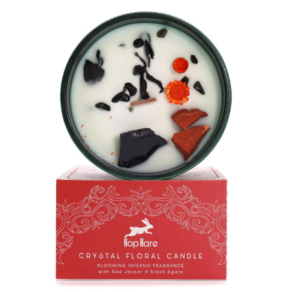 Hop Hare Crystal Magic Flower Candle - The Devil AWGifts Dropship